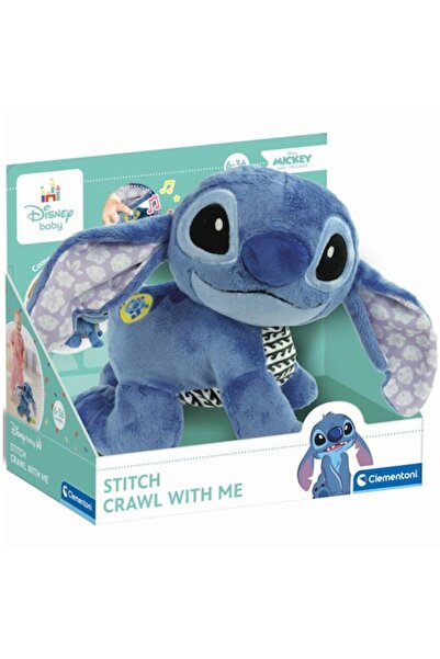 CLEMENTONI Jucărie de pluș pentru bebeluși, Disney Stitch - Micul explorator
