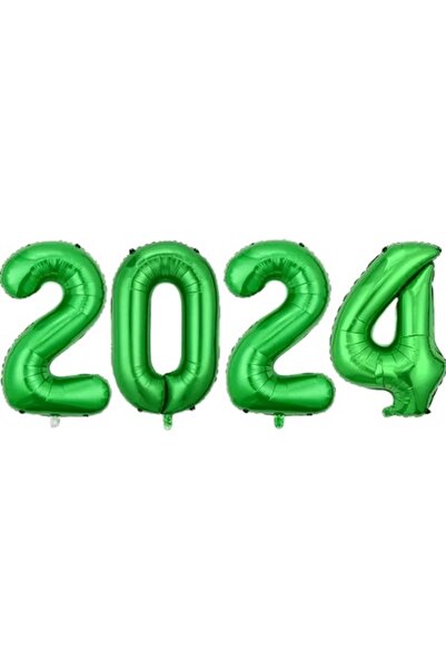 Domi Party & Gifts Set 4 baloane folie cu numere 100 cm, 2024, verde