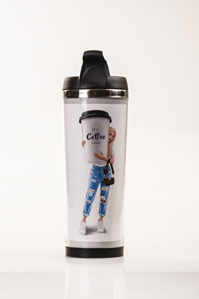 MUKKO HOME 360 ml Steel Thermos Mug – Designed by Coffee Lady, Steel Inner Chamber, Hot and Cold Beverage Cup