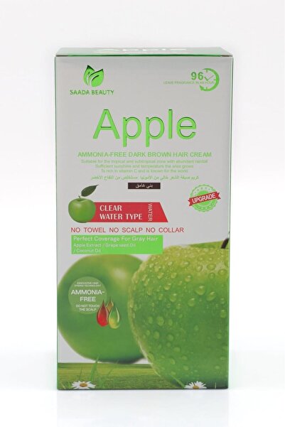 SAADA BEAUTY Ammonia-free Hair Color Cream 500 ml + 500 ml Developer - Dark Brown (SAADA BEAUTY)