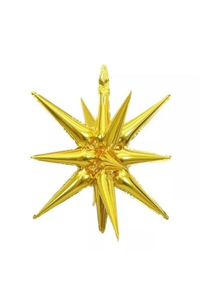 Domi Party & Gifts Balon folie 3D cu stea, auriu, Wow Shop