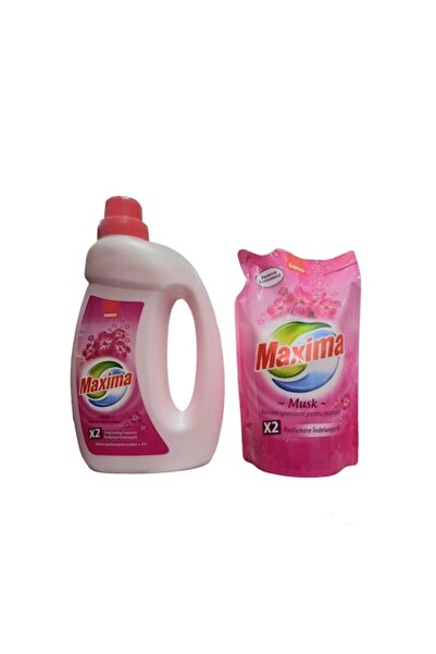Sano Musk Fabric Softener Pack, 2 L + 1 L Refill (3 L)