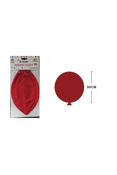 ERMA Smart Balon latex 90 cm, Rosu, WOW SHOP