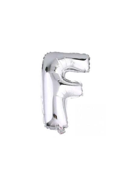 OEM Foil Balloon Letter F, ESB, 35 cm, Silver