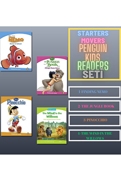 Penguin Books Okul Öncesi ve İlkokul Kademesi İngilizce Hikaye Seti 4 Kitap (...