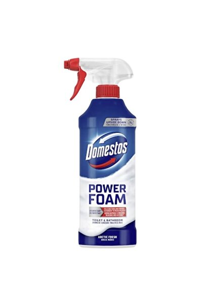 Domestos Pack 2 x Power Foam Bathroom Cleaner Sea Breeze 435ml