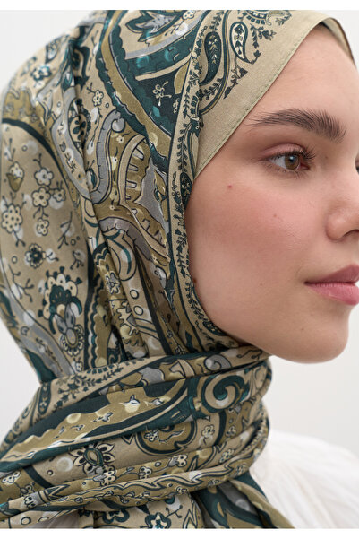 Fresh Panthea Pattern Shawl Sand