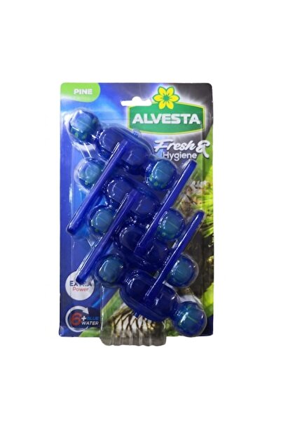 Alvesta Pack 3 x Pine Toilet Deodorizer Balls 4x55g