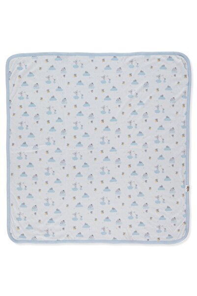 Bebetto Organic Single Double Blanket (Organic Stars and Koalas) Blue