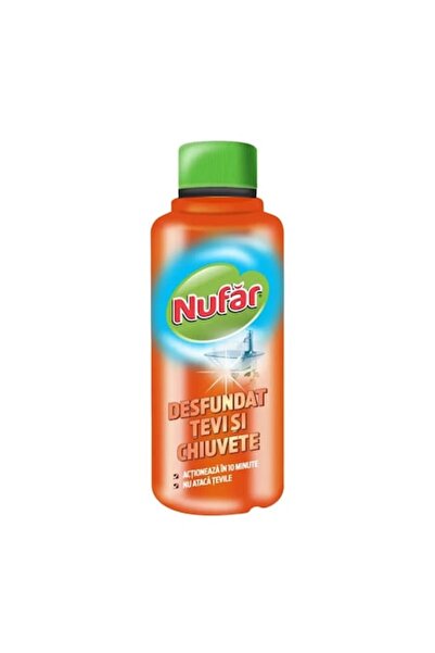 Nufar 6x Soluție de desfundat țevi și chiuvete fără clor 375 ml