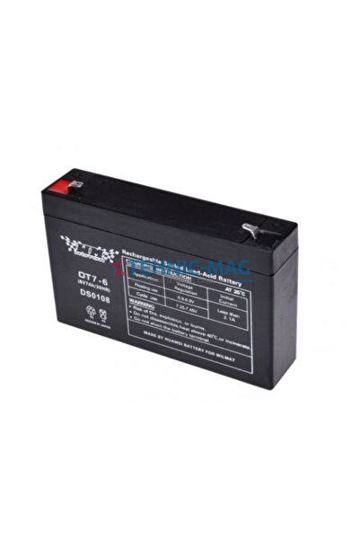 Wilmat Μπαταρία γέλης 6V 7Ah για παιχνίδια, ηλεκτρικά αυτοκίνητα και UPS