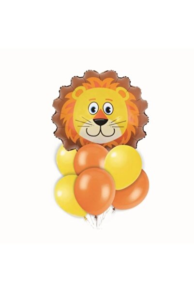 Domi Party & Gifts Set de 5 baloane din latex și 1 balon folie - Leu