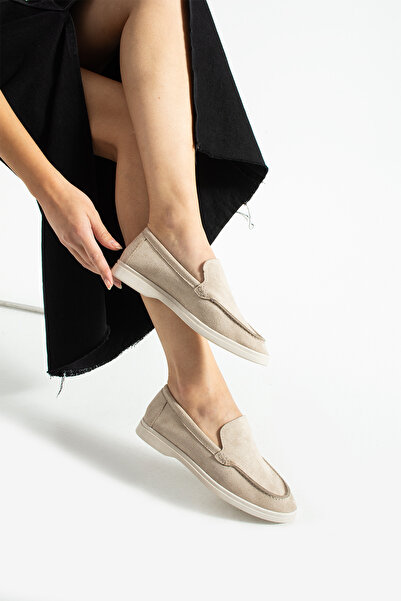 nevanın pabuçları Marina Comfortable Fit Suede Women's Loafer