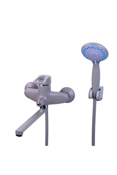 Trendy's Baterie cada,montare pe perete, pipa lunga mobila, granit gri