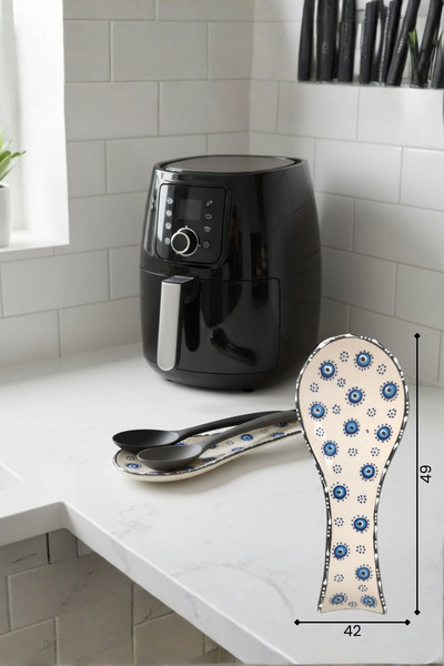 qtahya homes queen of kütahya Airfyer Spoon Holder Authentic Evil Eye Beaded ...