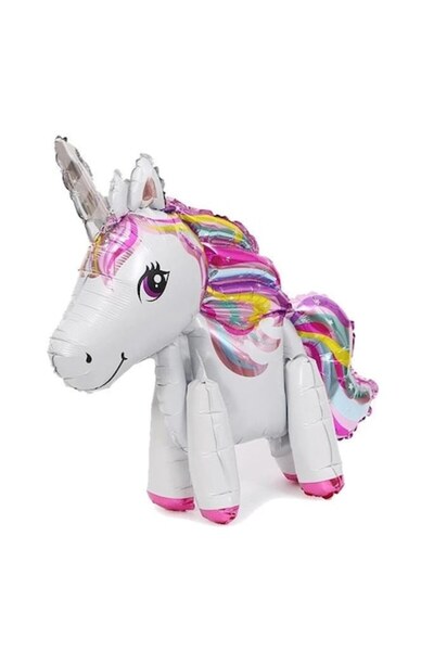 Domi Party & Gifts Balon folie în formă de unicorn roz, 60 cm, Party Shop