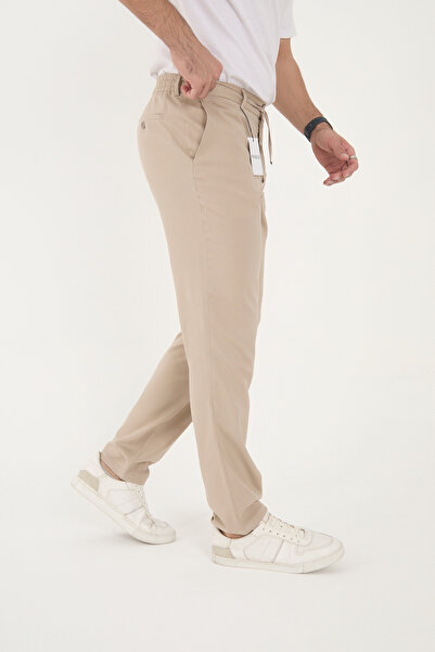 Canrion Premium Black Slimfit Men's Jogger Lace-Up Pants