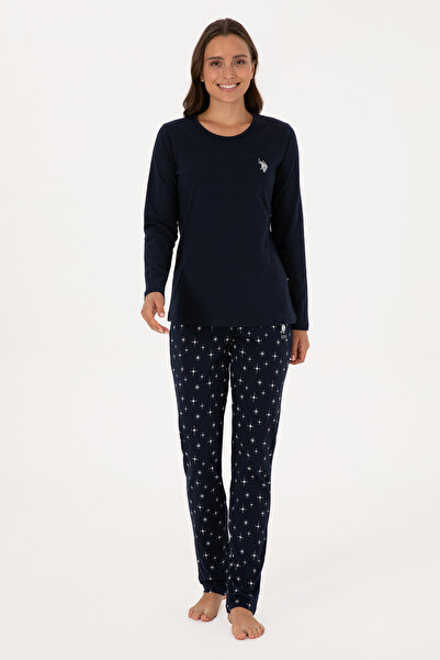 U.S. Polo Assn. Kadın Lacivert Pijama Takımı 50318897-VR033