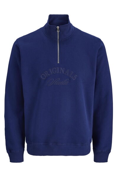 Jack & Jones Men's Zippered Nakis Embroidered Sweatshirt - Bleecker