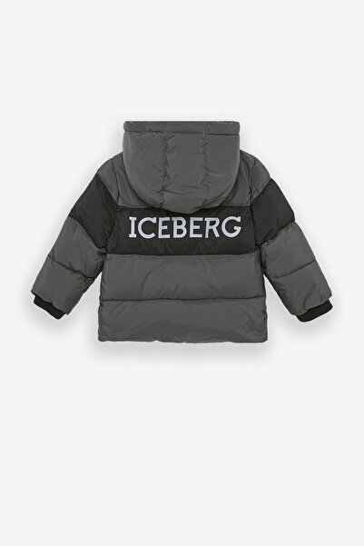 Iceberg Bg Store Baby Boy Gray Coat