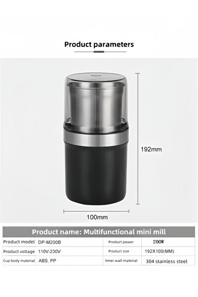 NIHAO AC210-240V Coffee Grinder Electric Pulverizer Meat Grinder Garlic Maker Juicer Wall Breaker