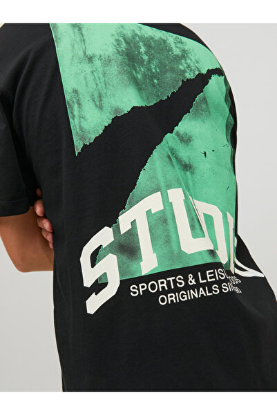 Jack & Jones تي شيرت ستوديو باك جرافيكي فضفاض