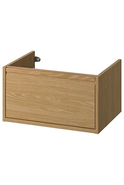 hobiurun Lavabo dolabı, meşe görünümlü, 60x48x33 cm, 1 çekmeceli