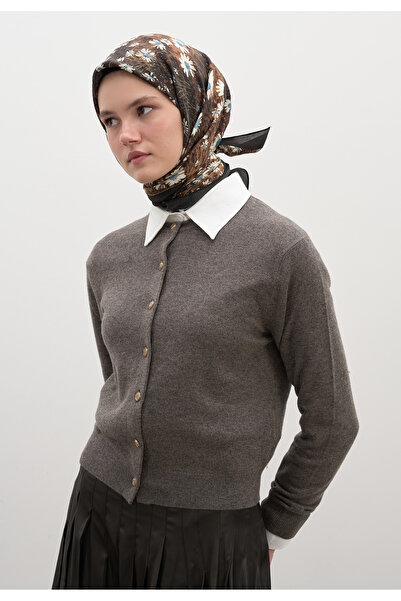 Freshscarfs ΜΙΚΡΟ ΣΧΕΔΙΟ ΜΑΡΓΑΡΙΤΑΣ ΒΑΜΒΑΚΕΡΟ ΦΟΥΛΑΡΙ ΒΙΣΚΟΝΗΣ ΚΑΦΕ