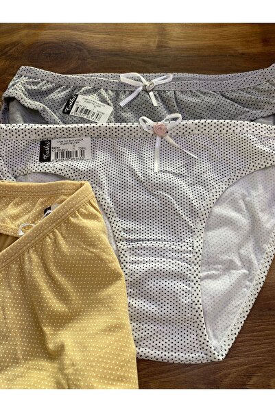 Home 3 lü kadın fiyonklu külot