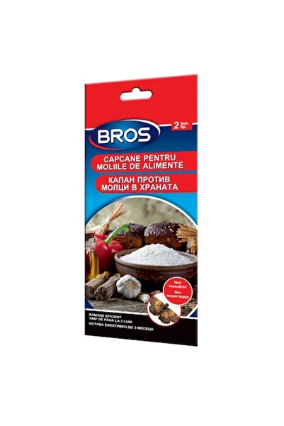 bros Bandă adezivă pentru capcane împotriva moliilor alimentare - Pachet de 2
