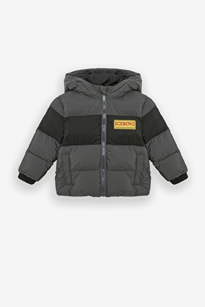 Iceberg Bg Store Baby Boy Gray Coat