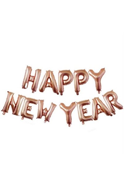 Domi Party & Gifts Set baloane cu litere, „La mulți ani”, auriu-roz