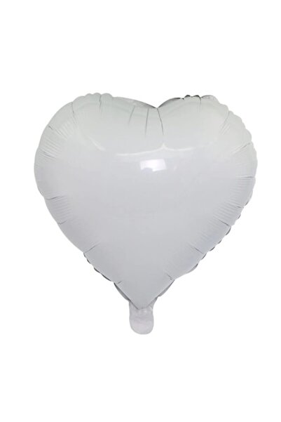 Domi Party & Gifts White heart foil balloon, 45 cm