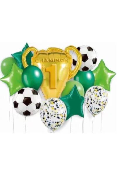 Domi Party & Gifts Set 13 baloane folie și latex, temă fotbal