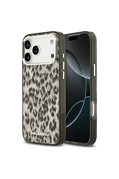 Karl Lagerfeld Carcasă IML MagSafe cu model leopard pentru iPhone 17 Pro Max,...