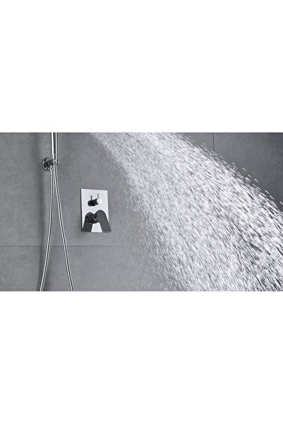 Trendy's Μπαταρία μπανιέρας, εντοιχισμένη, γυαλιστερό χρώμιο