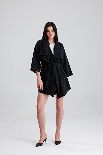 Madame Gold Kadın Örme Keçe Ceket