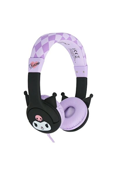 OTL Technologies Căști cu fir OTL Kuromi Kids cu urechi de cauciuc, sunet de înaltă calitate