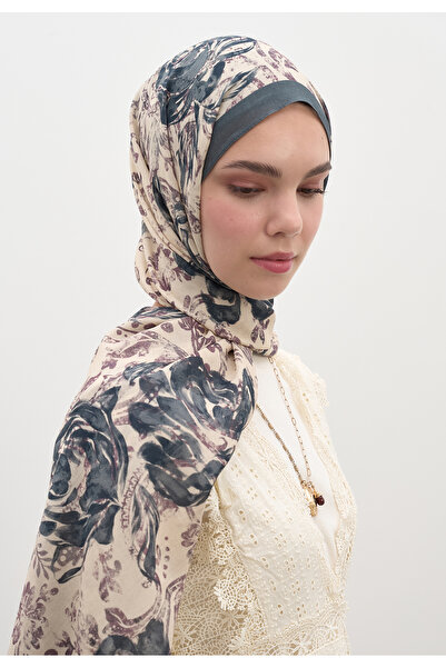 Fresh Felicie Pattern Shawl Blue