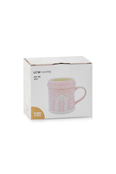 LC Waikiki LCW HOME Pembe Baskılı Seramik Kupa 450 Ml