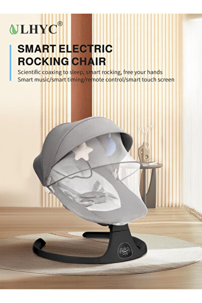 ULHYC Electric Baby Rocking Chair with Remote Control and Bluetooth