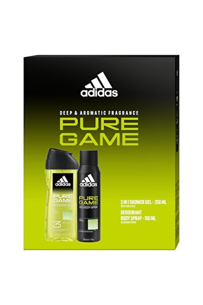 adidas Pure Game Men's Gift Set: Body Spray 150 ml + Shower Gel 250 ml