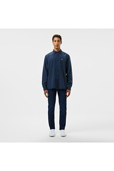 Lacoste Erkek Slim Fit Koyu Mavi Jean Pantolon
