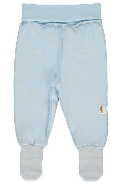 Bebetto جوارب إنترلوك عضوية (أورجانيك سليبي شيبى) باللون الأزرق