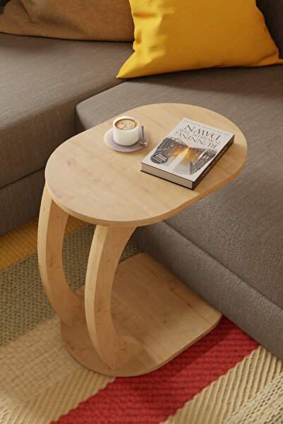 eda hacıoğlu edam bedding group Oval Safir Meşe C Sehpa Modern,Hareketli Teke...