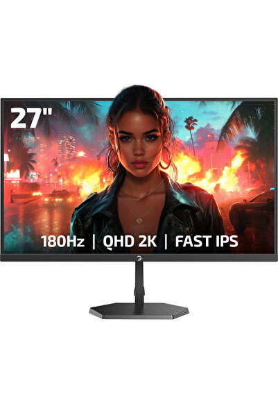 GamePower Kaze Q80 27'' Flat Fast IPS 180Hz 0.5Ms QHD 2K Gaming Monitör (Sıfır Ölü Piksel Garantili)