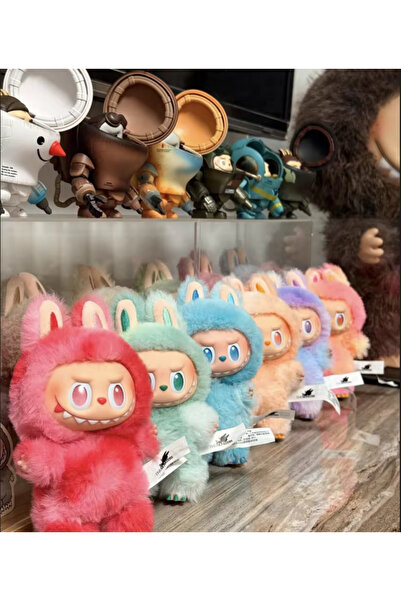 synshop Labubu Energy Series Popmart Surprise Package 17cm Plush Toy Bag Carm Ornament Keychain 1Pcs