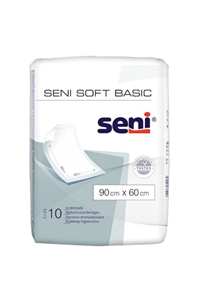 Seni Pachet de 12 absorbante Soft Basic (10 buc. fiecare, 90x60 cm) - 120 buc.