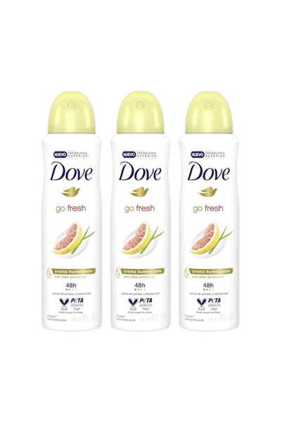 Dove Set spray deodorant Go Fresh 3 x 150 ml - Grapefruit
