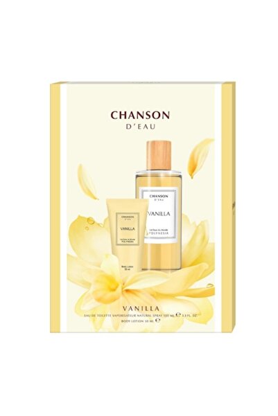 Chanson D'Eau Set cadou Chanson Vanilla: Apa de toaleta 100 ml + Lotiune de c...